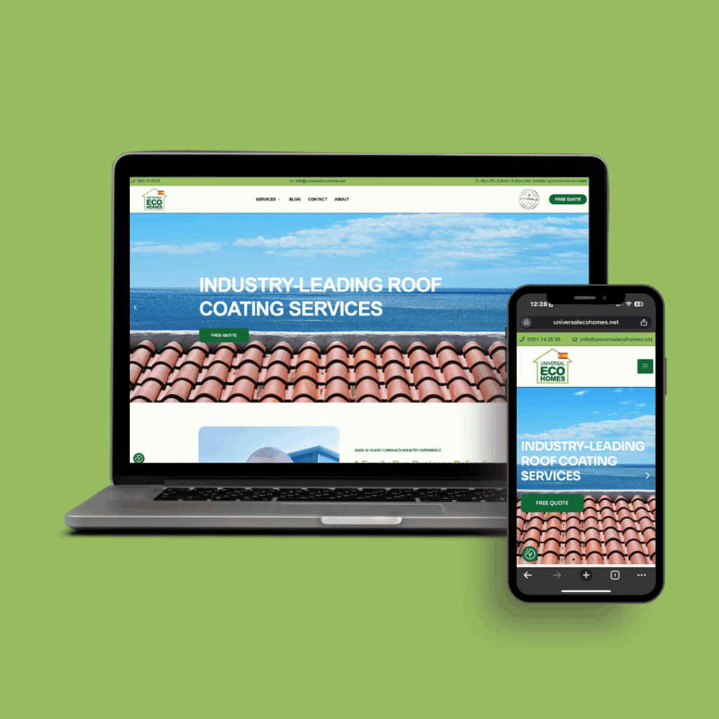 Universal Eco Homes new website launch in Spain – cleaner, faster, and more user-friendly design